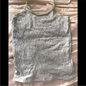 Tutu Du Monde Beaded Girls Top Blue 6-7